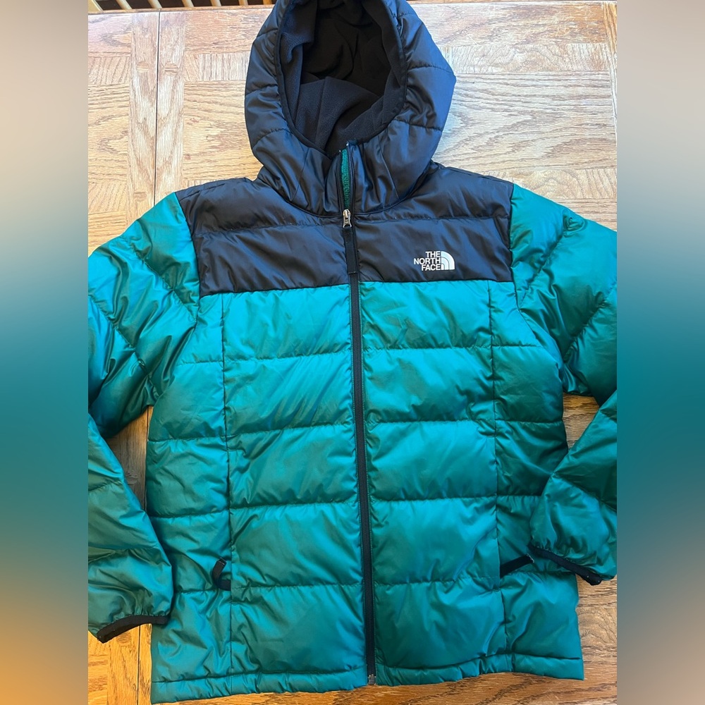 Men’s Large The North Face Green & Black Coat
